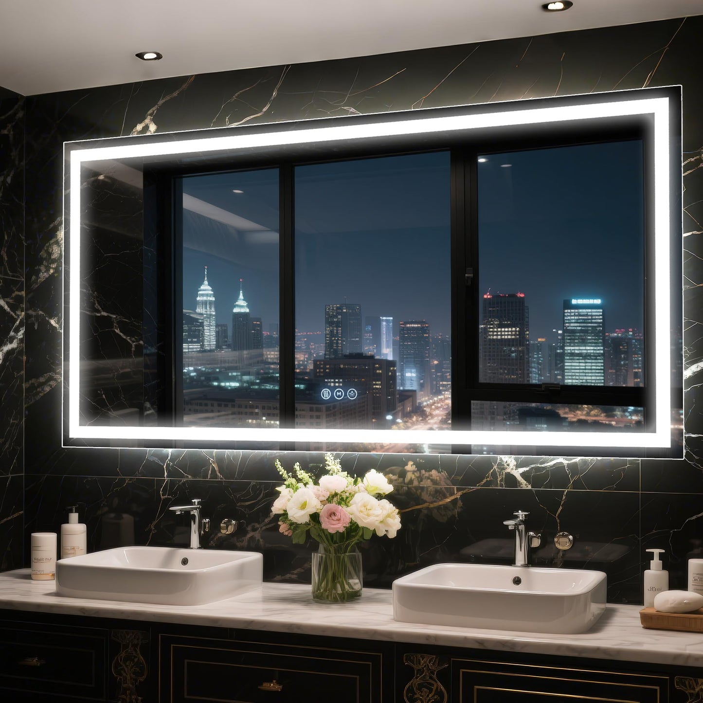 Antok 36x48 LED Bathroom Mirror
