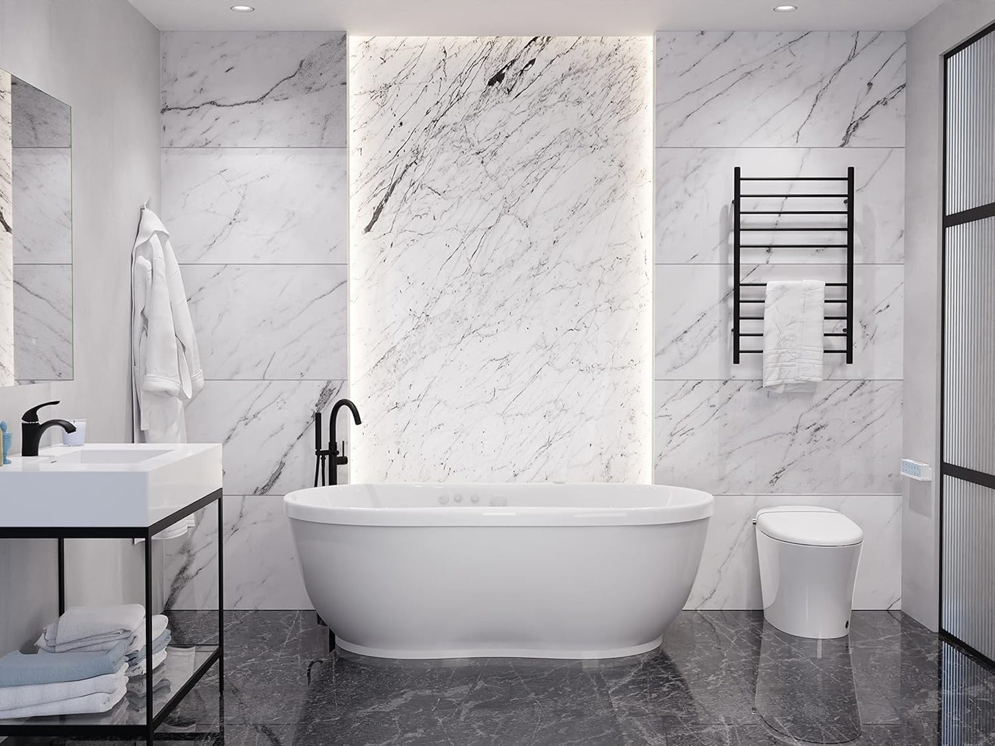 71" ANZZI Whirlpool Tub