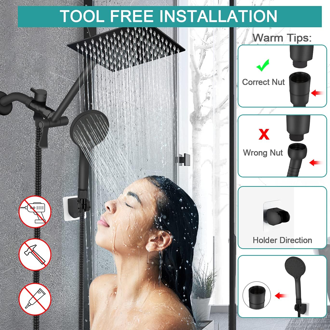 Rain & Handheld Shower Combo