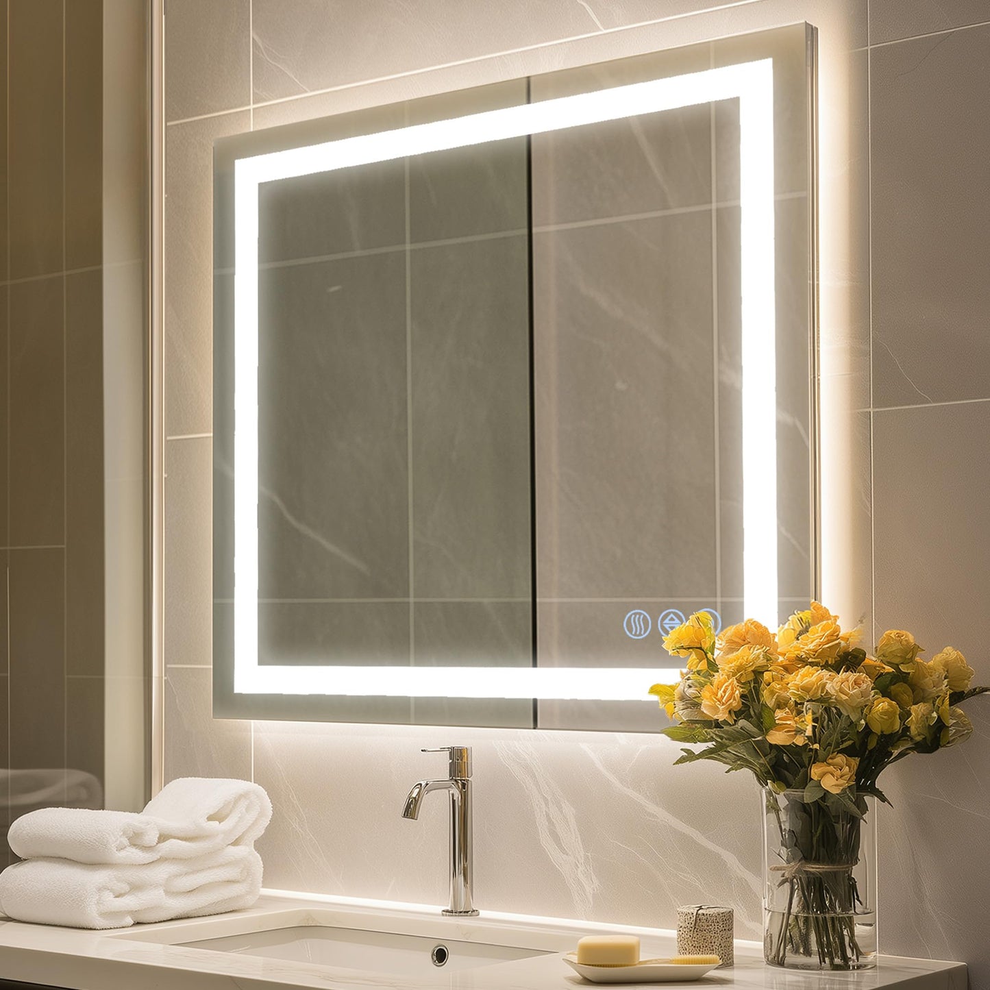 Antok 36x48 LED Bathroom Mirror
