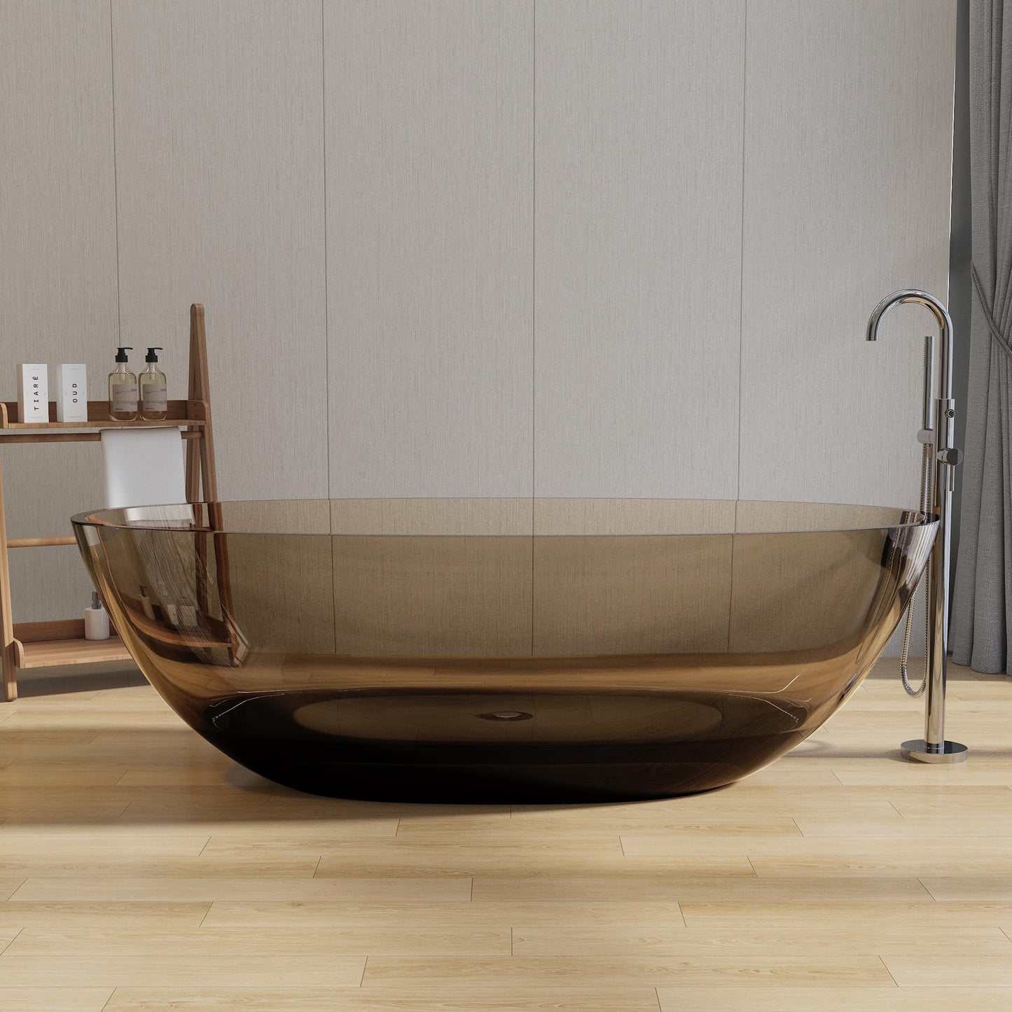 71" Stone Bathtub - Grey