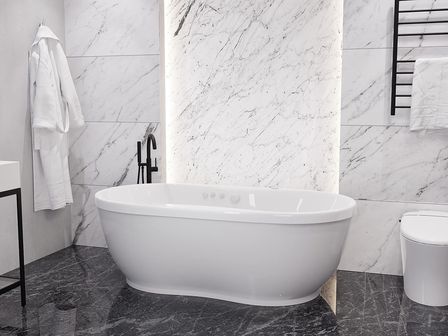 71" ANZZI Whirlpool Tub
