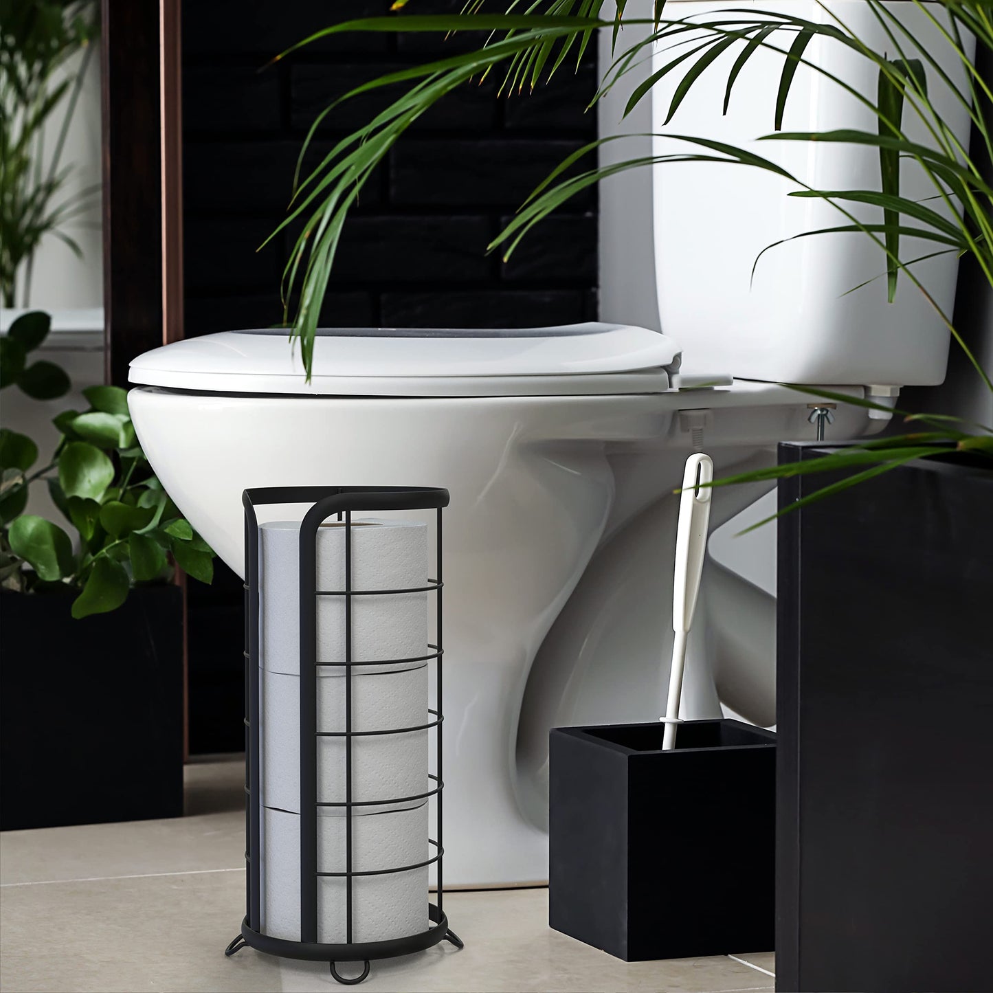 BROOKSTONE Chrome Toilet Paper Holder