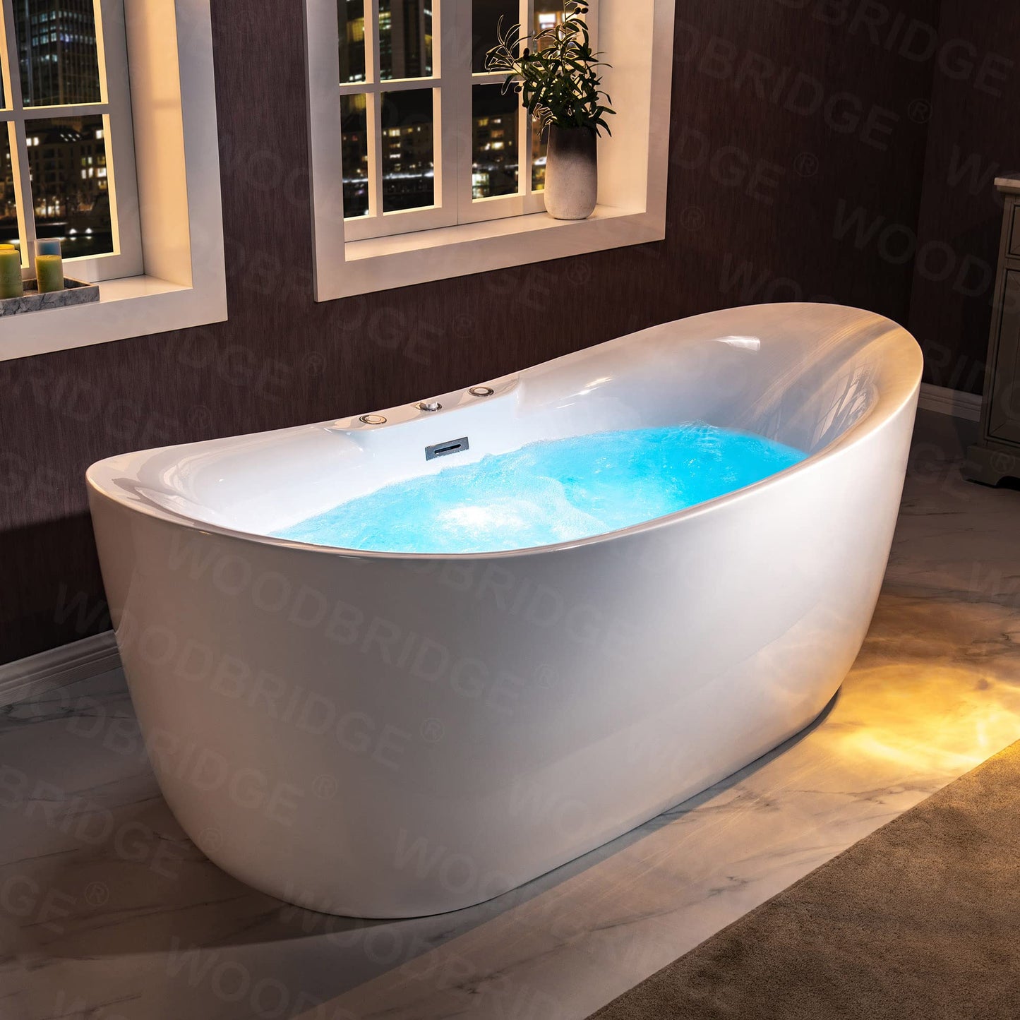 72" WOODBRIDGE Whirlpool Tub