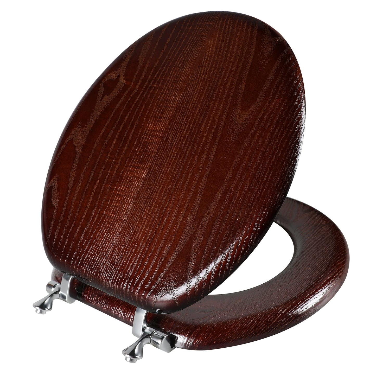 Angel Shield Wood Toilet Seat