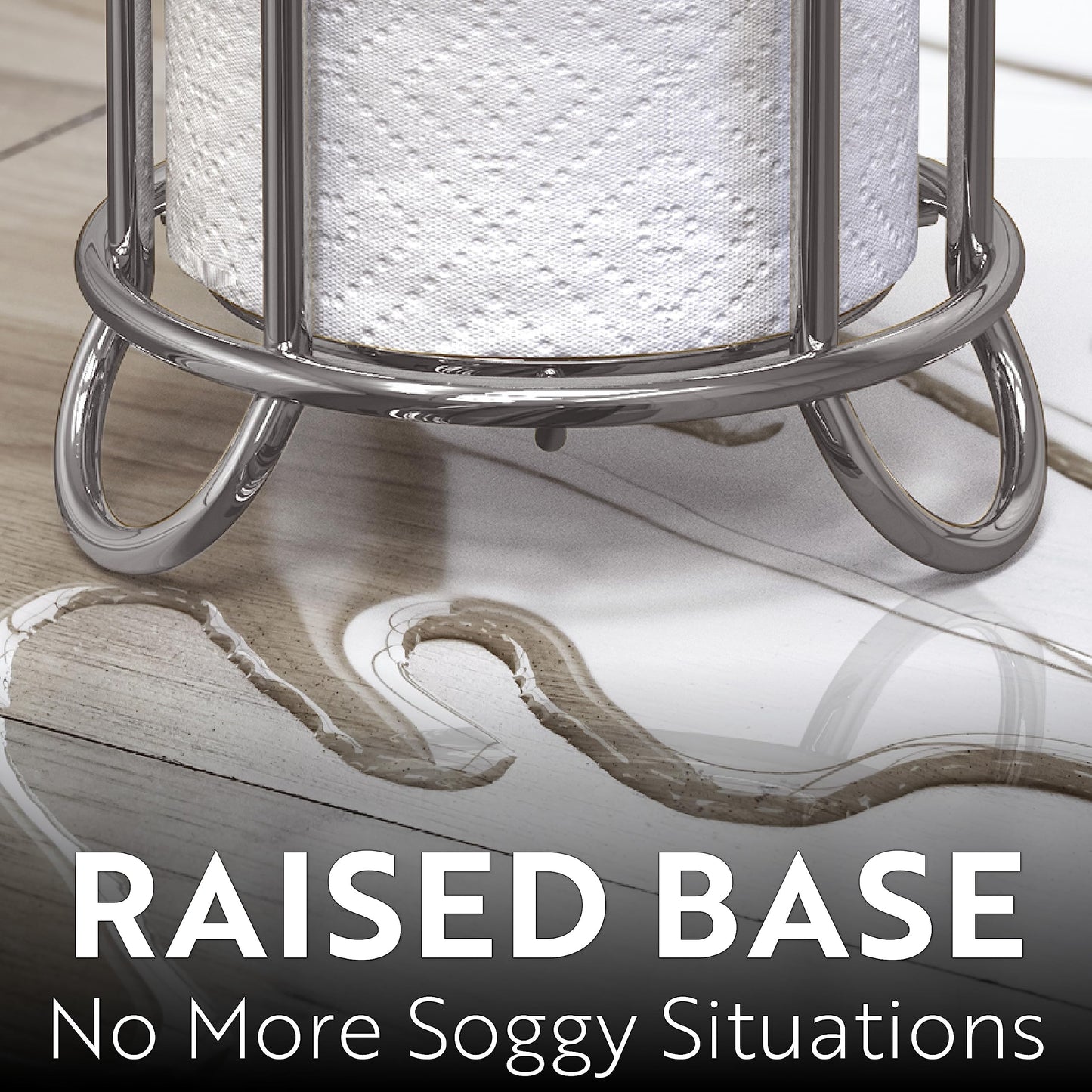 BROOKSTONE Chrome Toilet Paper Holder