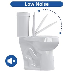 21" ADA Toilet – Dual Flush, White