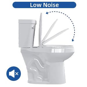 21" ADA Toilet – Dual Flush, White