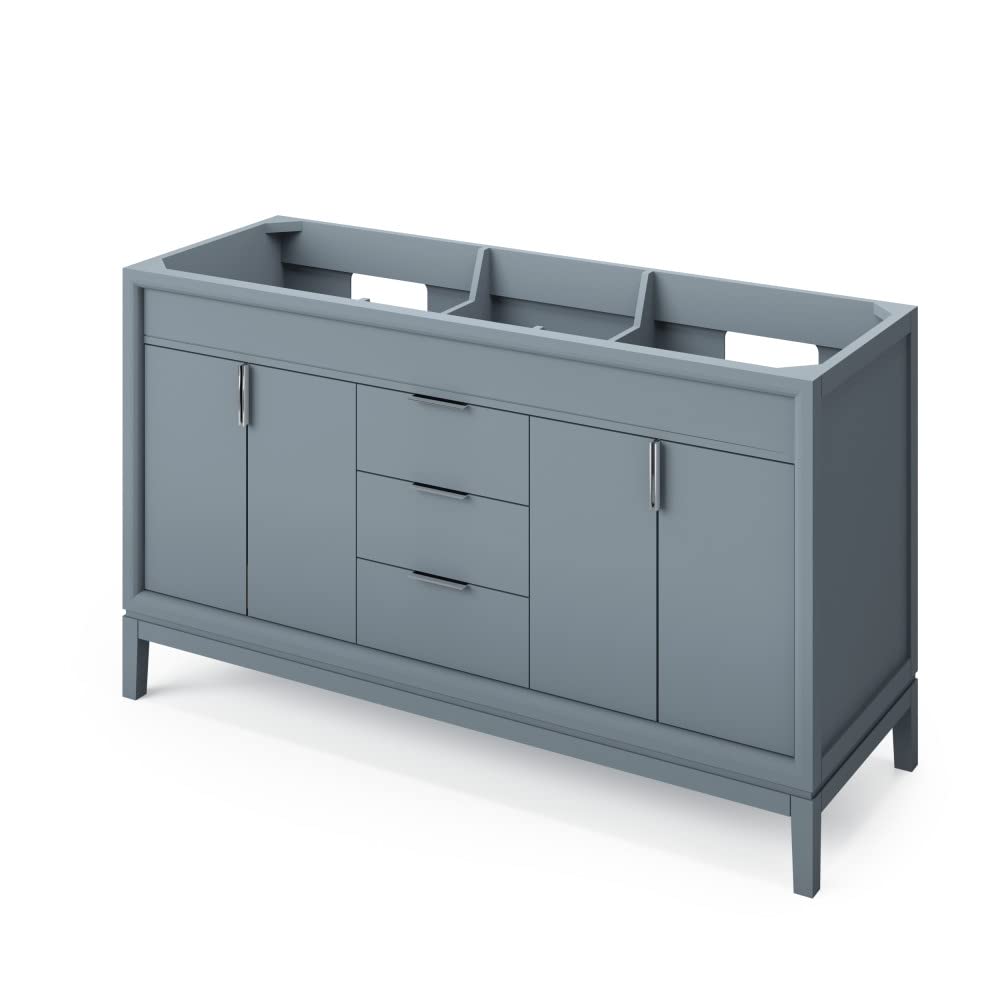 60" Grey Double Vanity