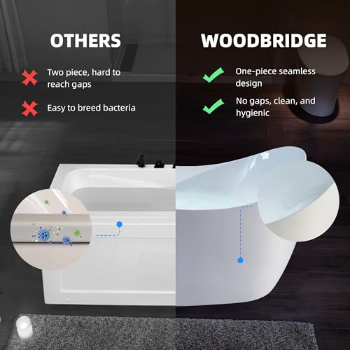72" WOODBRIDGE Whirlpool Tub