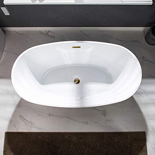 59" WOODBRIDGE Tub - White
