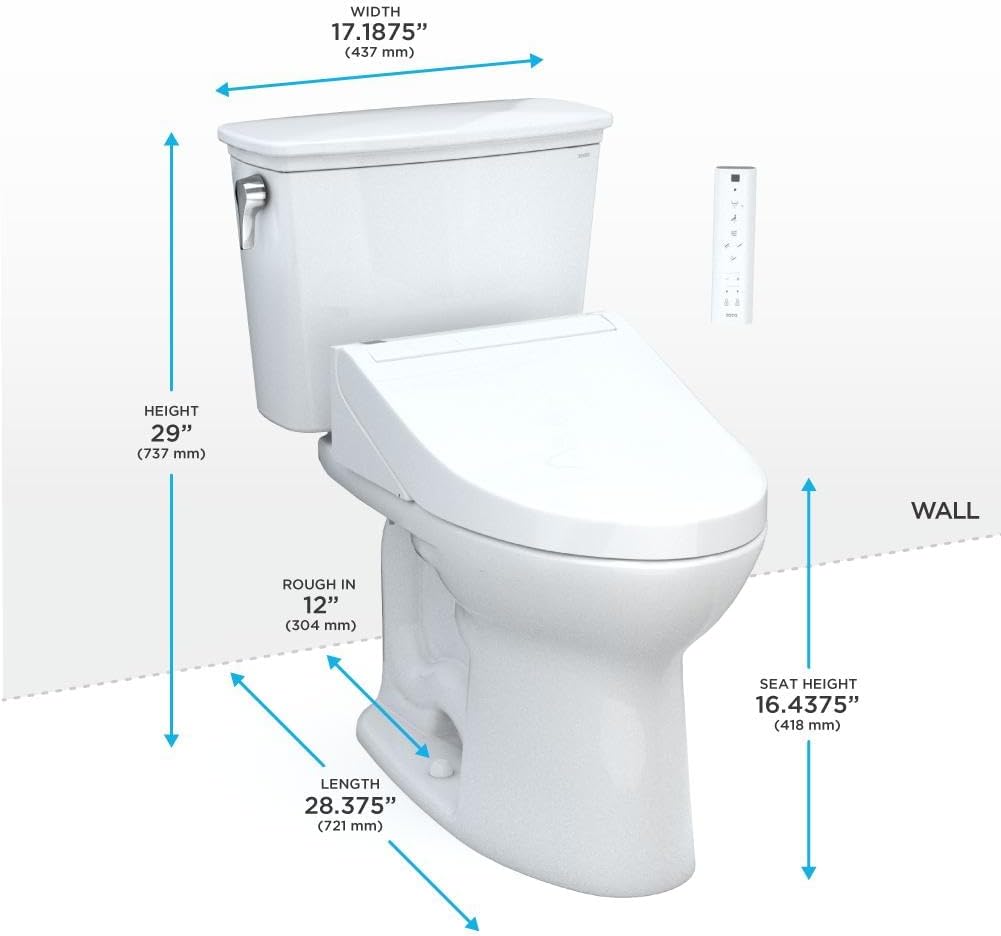TOTO Drake Toilet – 1.28 GPF, White