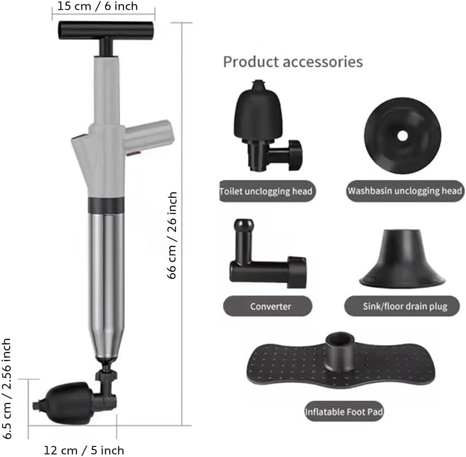 Stainless Steel Toilet Plunger