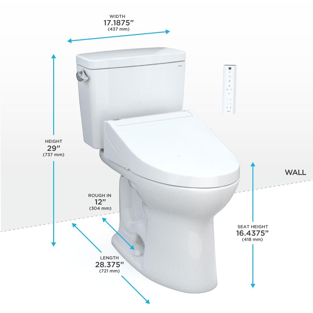 TOTO Drake Toilet – 1.28 GPF, White