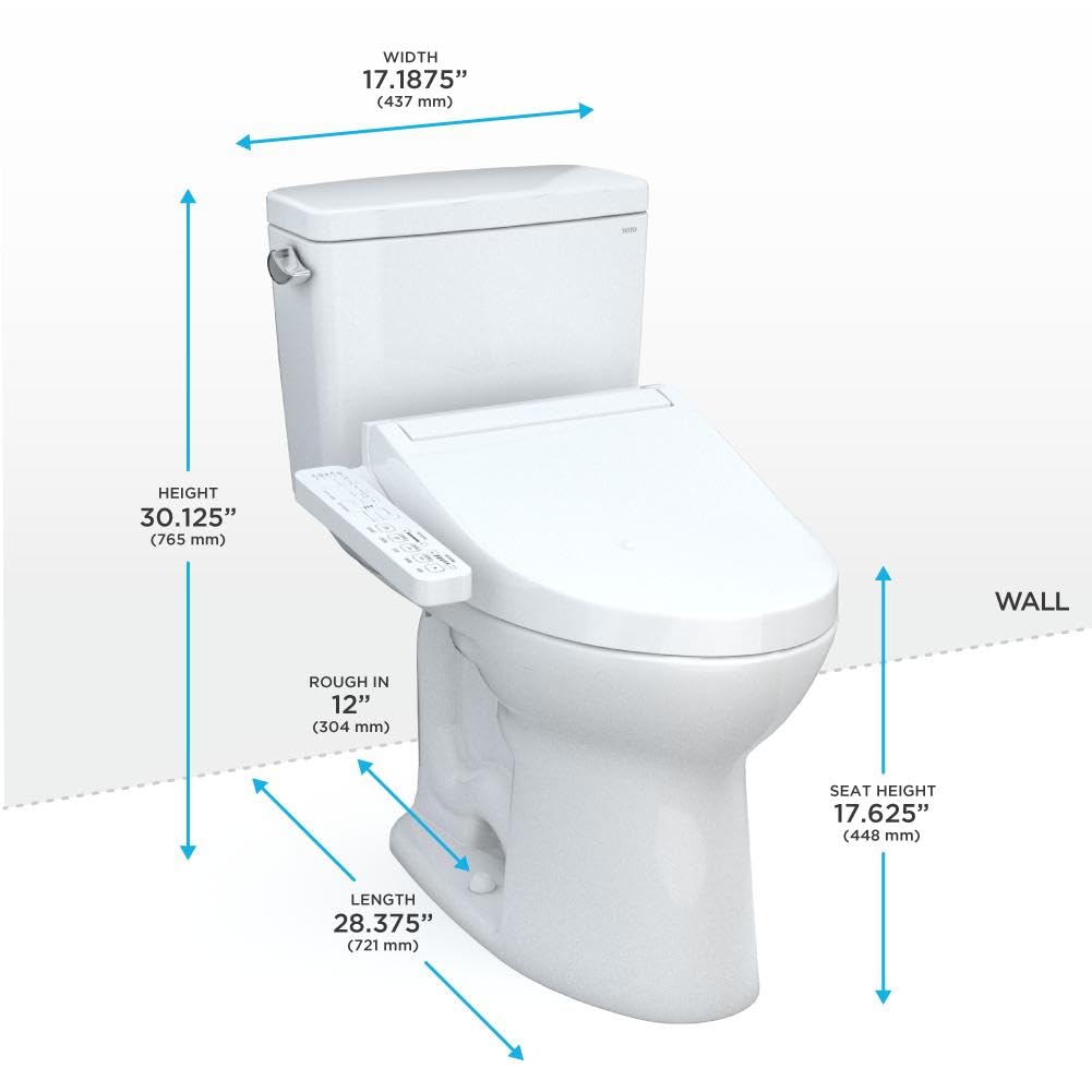 TOTO Drake Toilet – 1.28 GPF, White