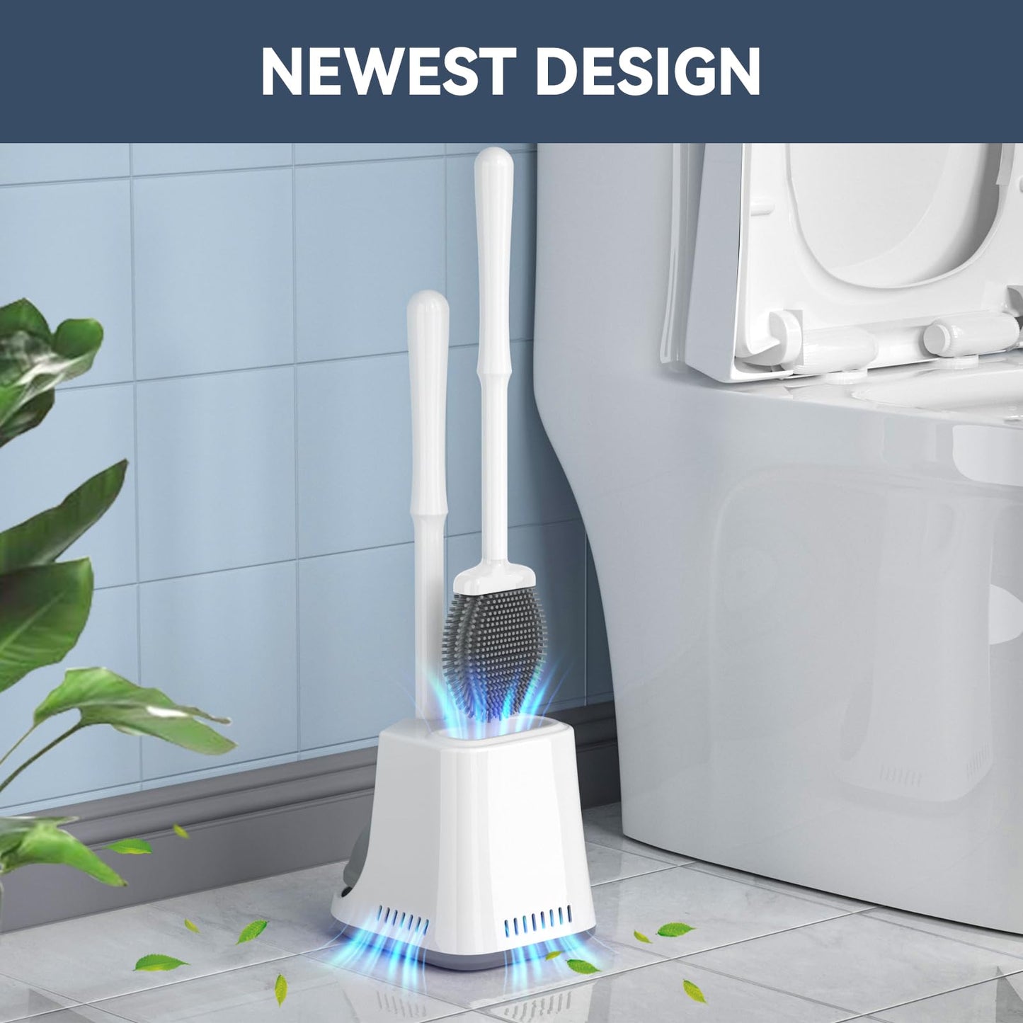 Toilet Brush & Plunger Set – White
