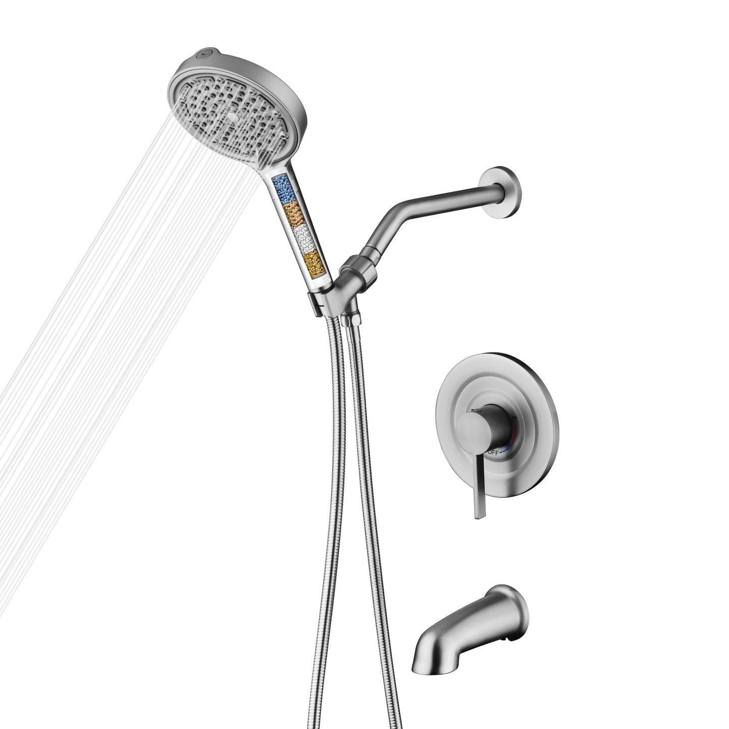 Brushed Gold Shower Set