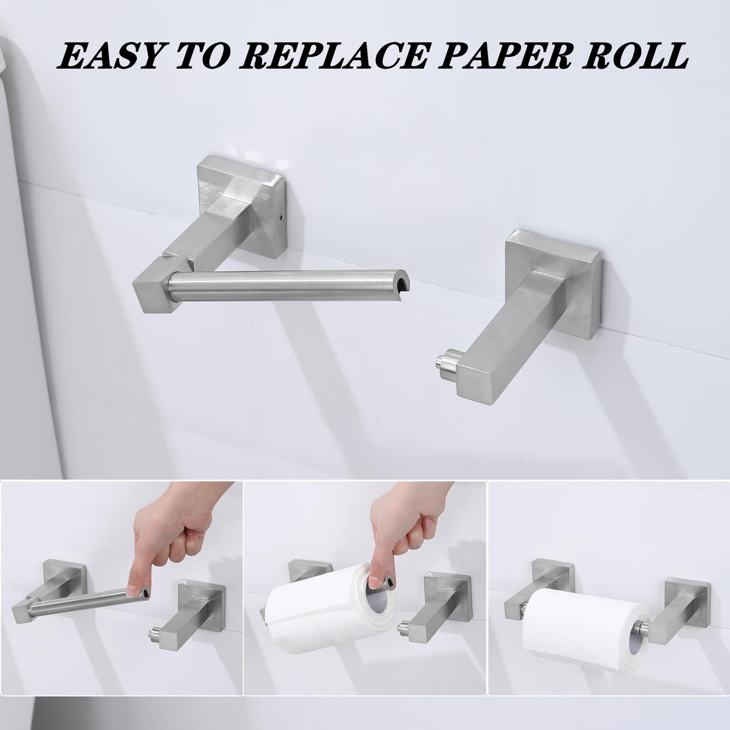 Brushed Gold Wall-Mount Toilet Paper Holder
