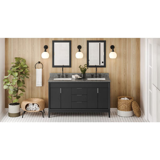 60" Grey Double Vanity