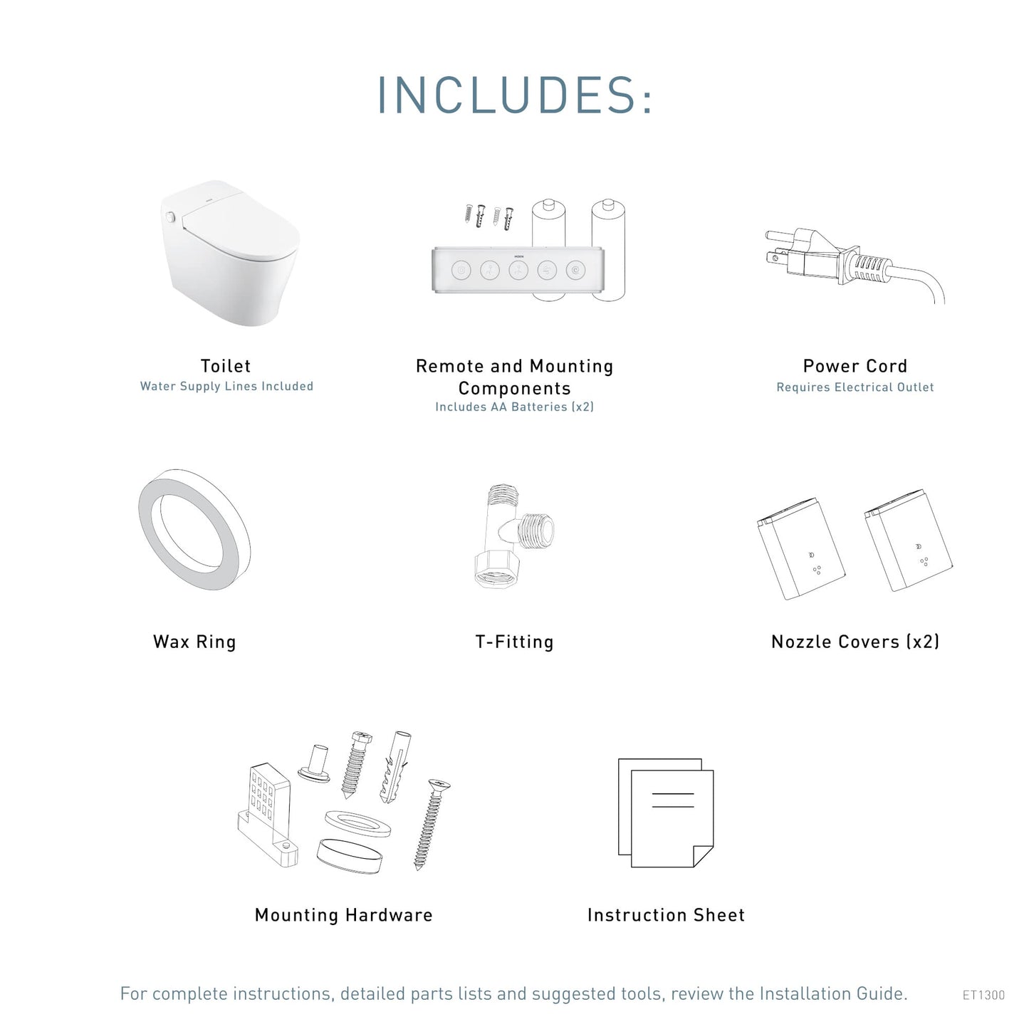 Moen 3-Series Bidet Toilet – White