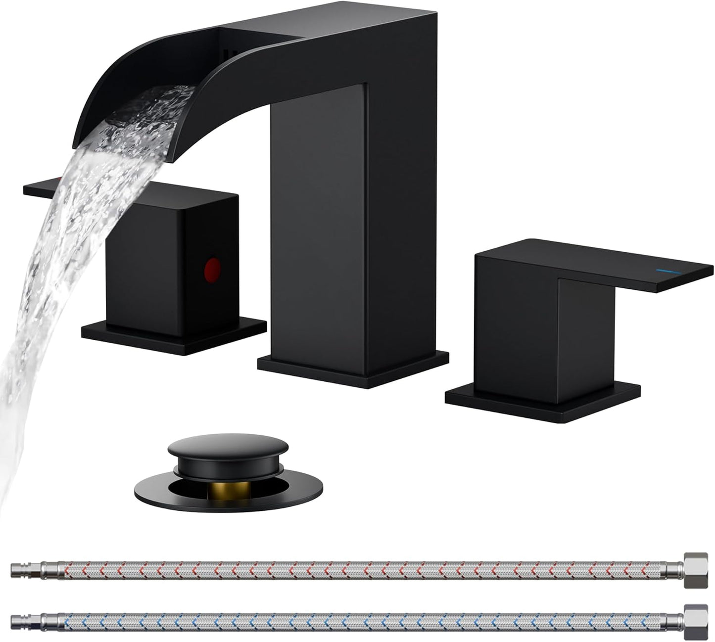 FORIOUS Matte Black Bathroom Faucet