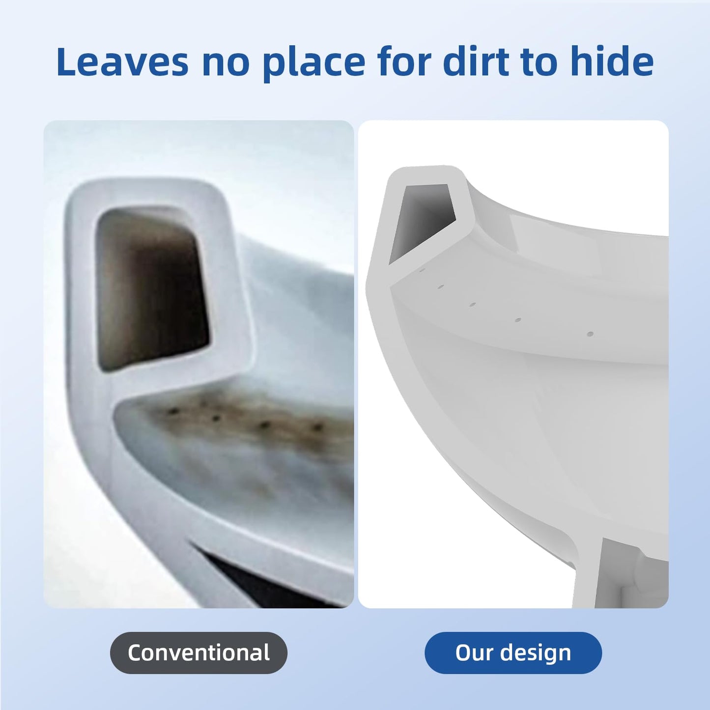 21" ADA Toilet – Dual Flush, White