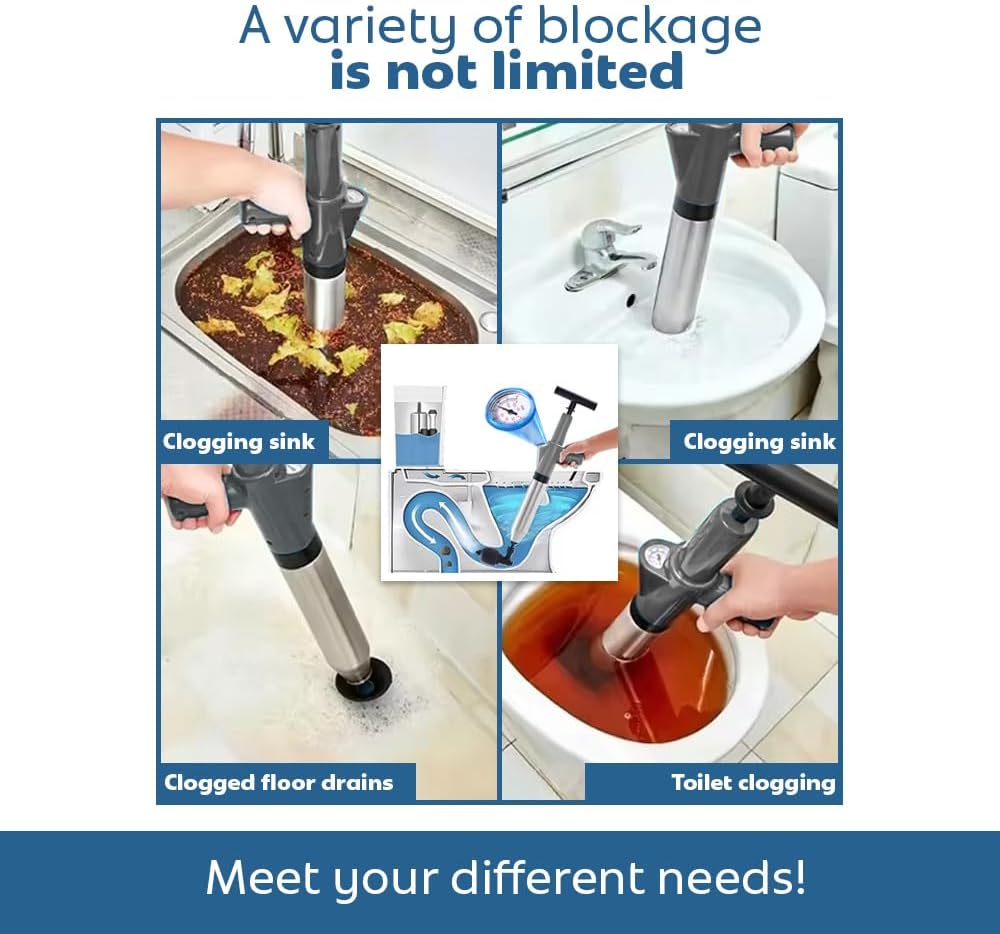 Stainless Steel Toilet Plunger