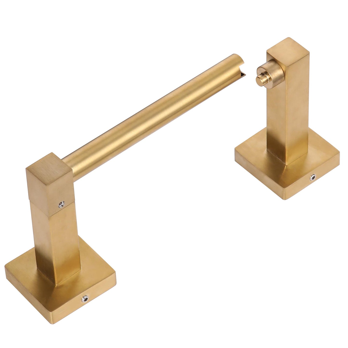 Brushed Gold Wall-Mount Toilet Paper Holder