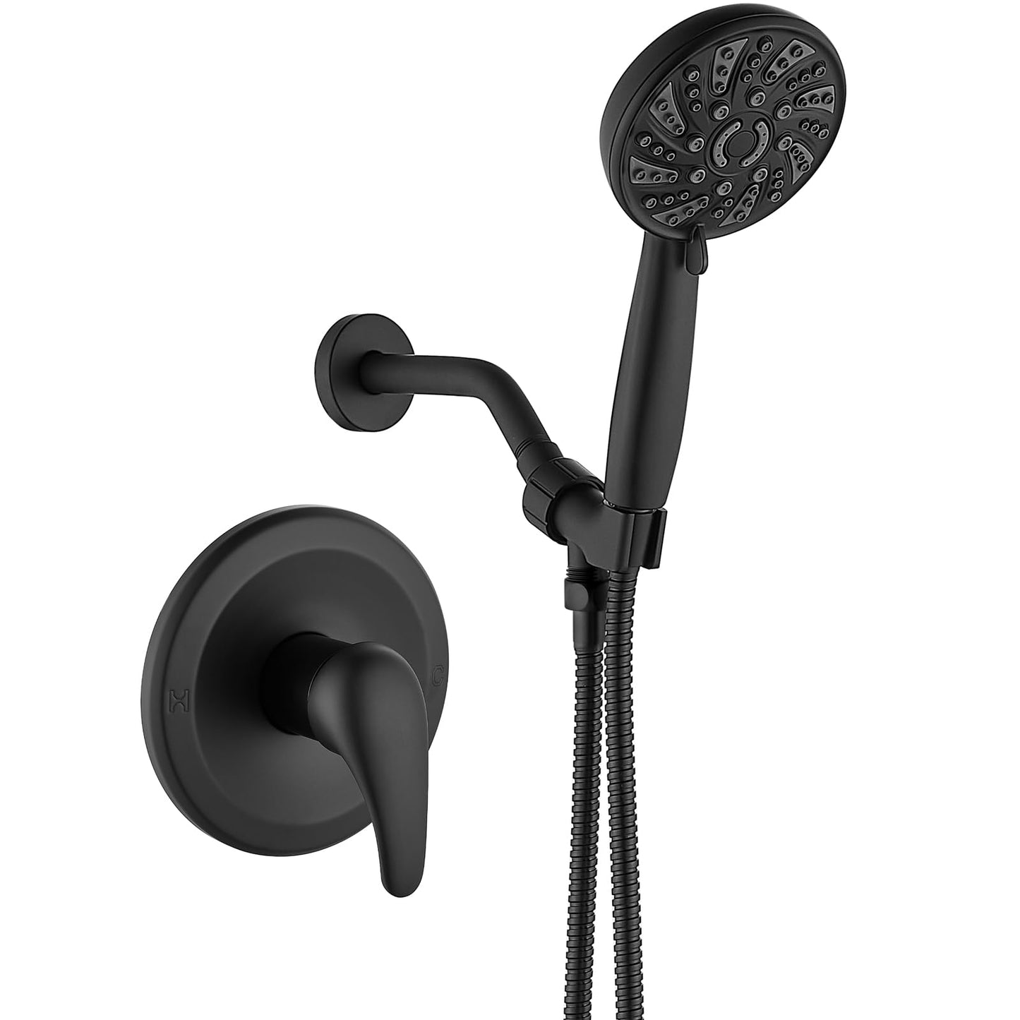 gotonovo Matte Black Shower Set