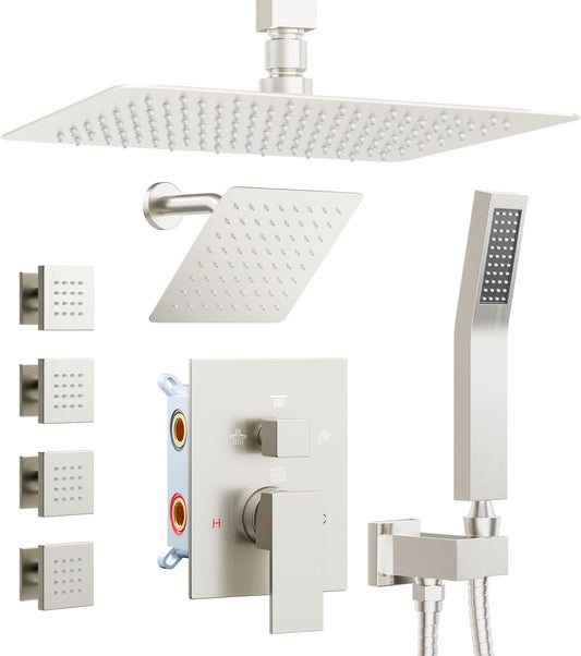 4-Jet Shower System – Brushed Nickel