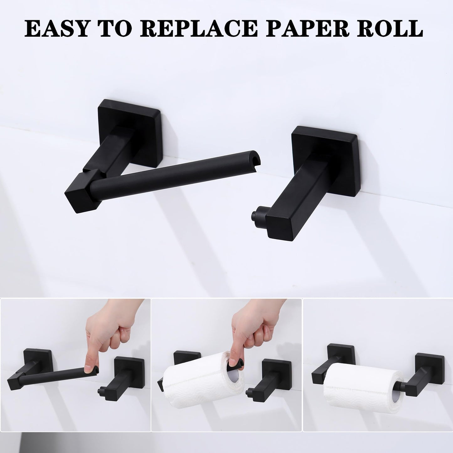 Brushed Gold Wall-Mount Toilet Paper Holder