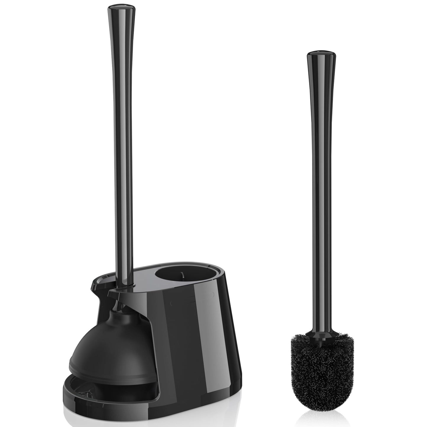 Toilet Cleaner Set – White & Grey