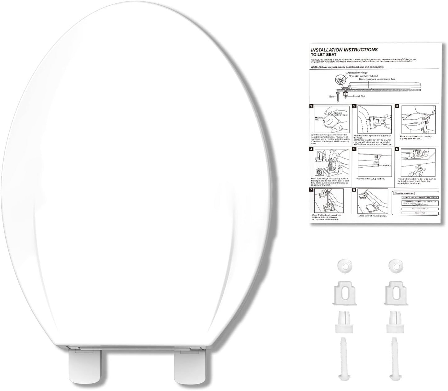 Elongated Soft Close Toilet Seat