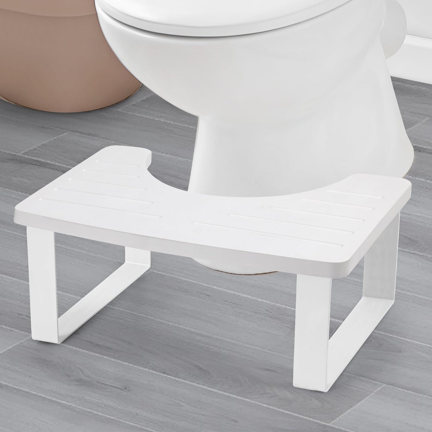Black Bamboo Toilet Stool – Anti-Slip