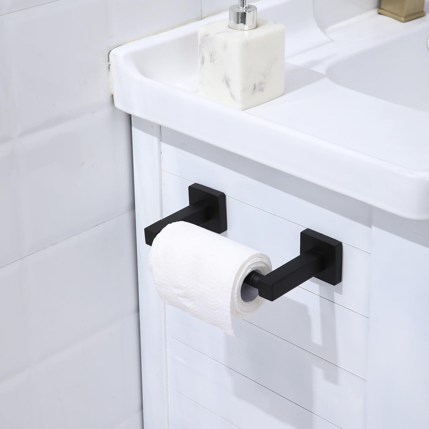 Brushed Gold Wall-Mount Toilet Paper Holder
