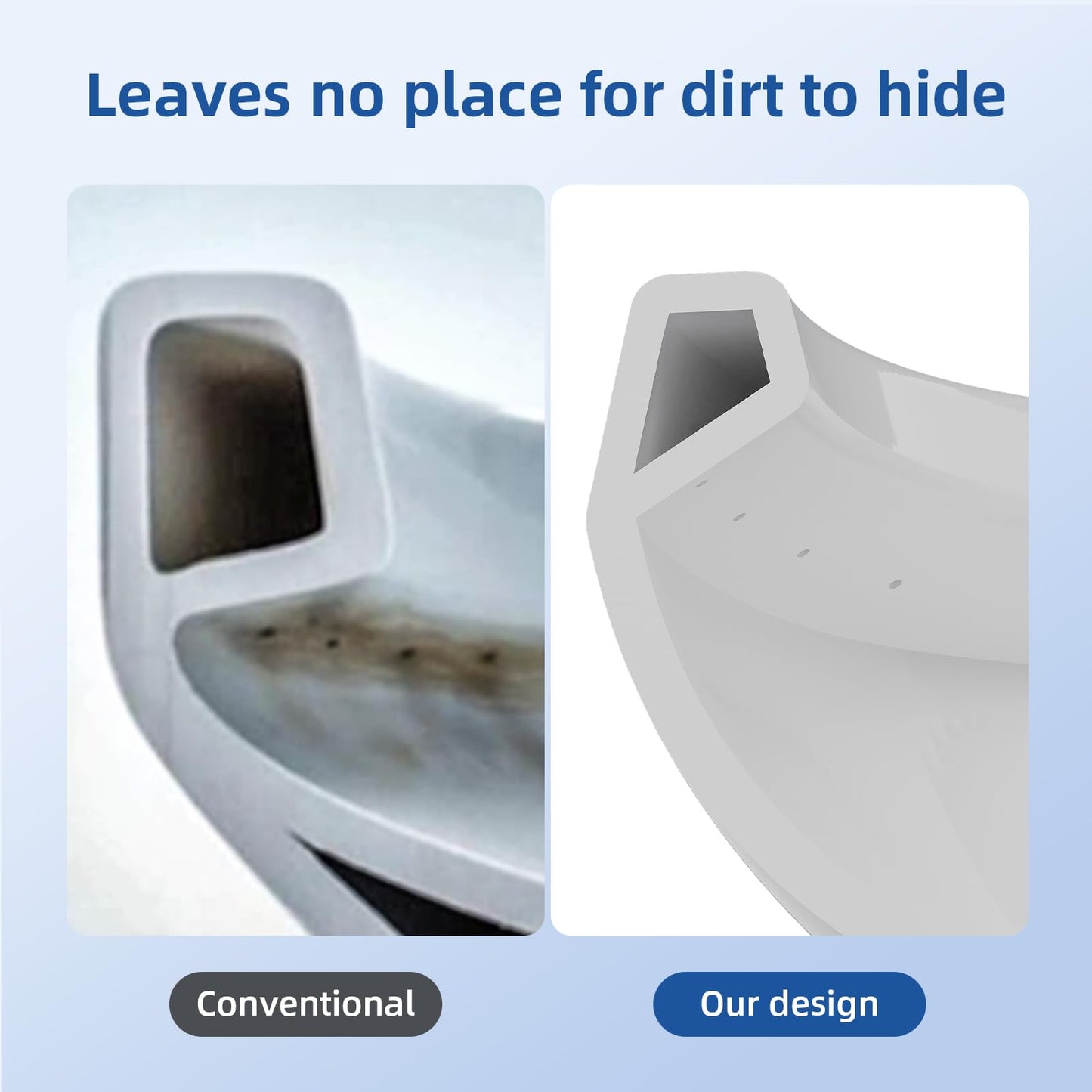 21" ADA Toilet – Dual Flush, White