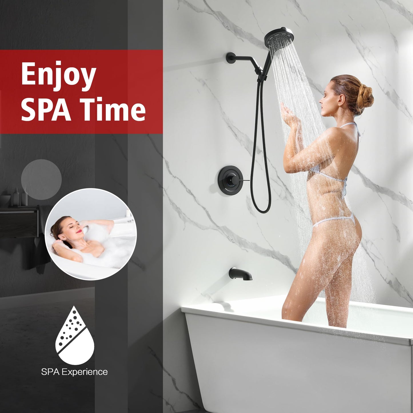Brushed Gold Shower Set