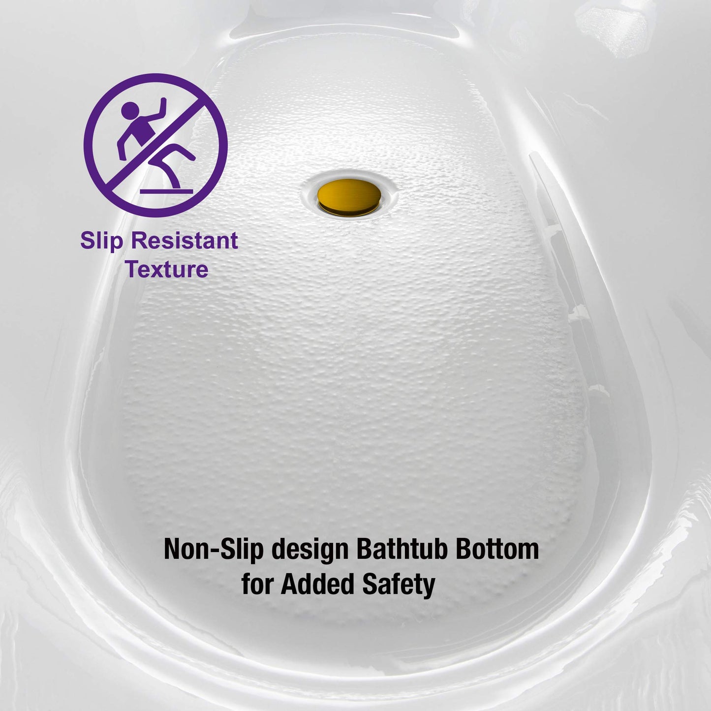 59" WOODBRIDGE Tub - White