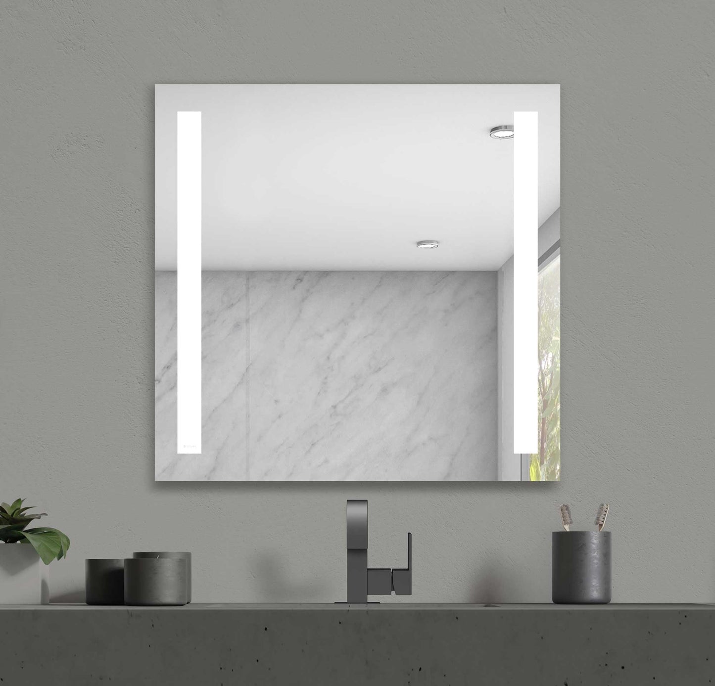 36x36" LED Lighted Bathroom Mirror