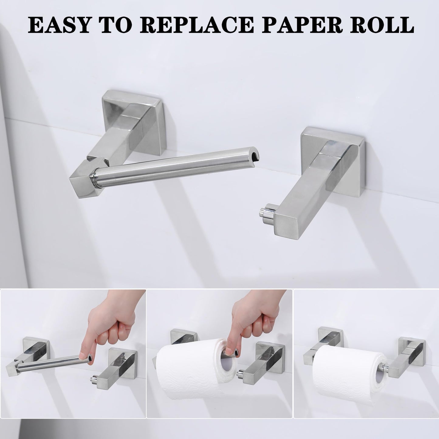 Brushed Gold Wall-Mount Toilet Paper Holder