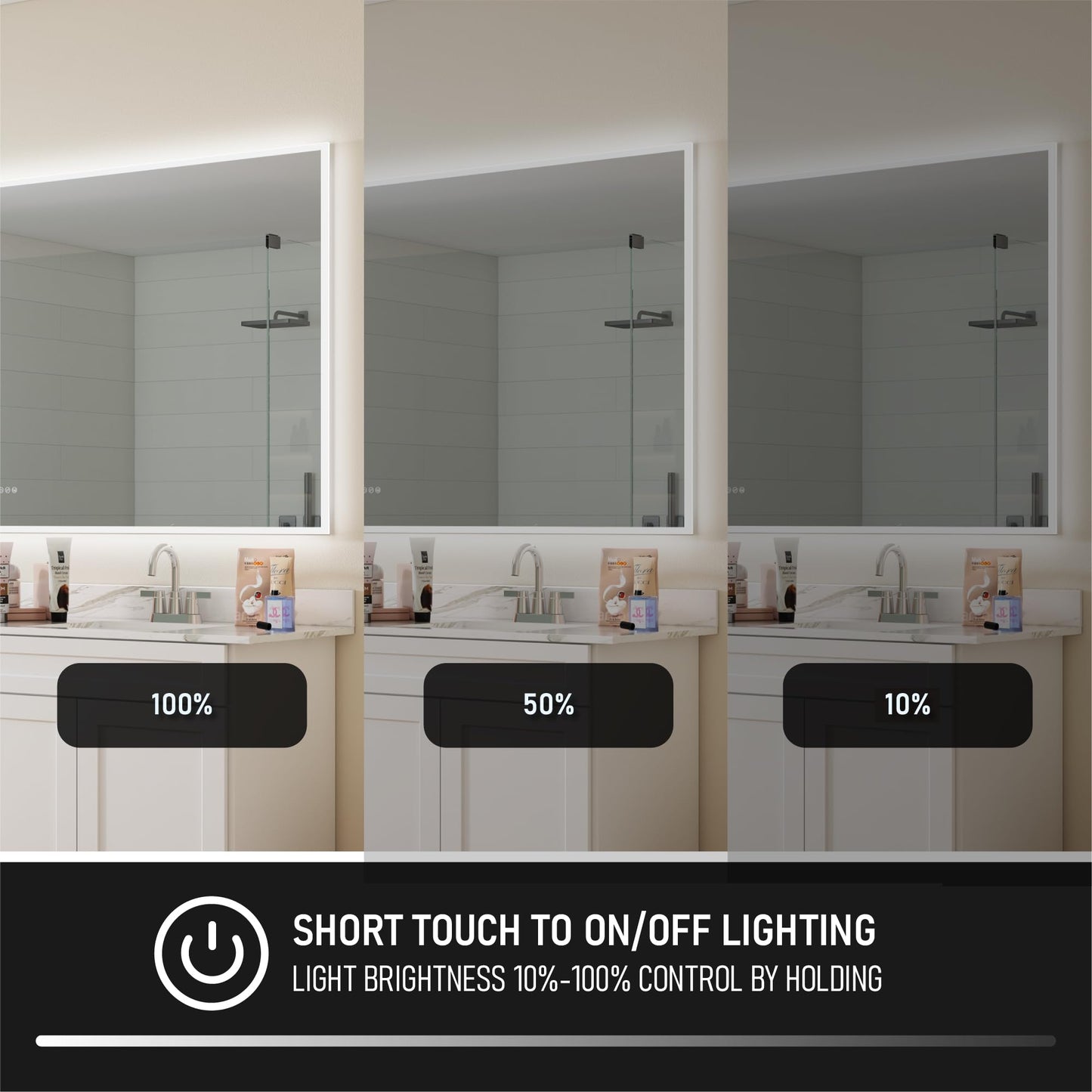 WELLFOR LED Mirror – Anti-Fog