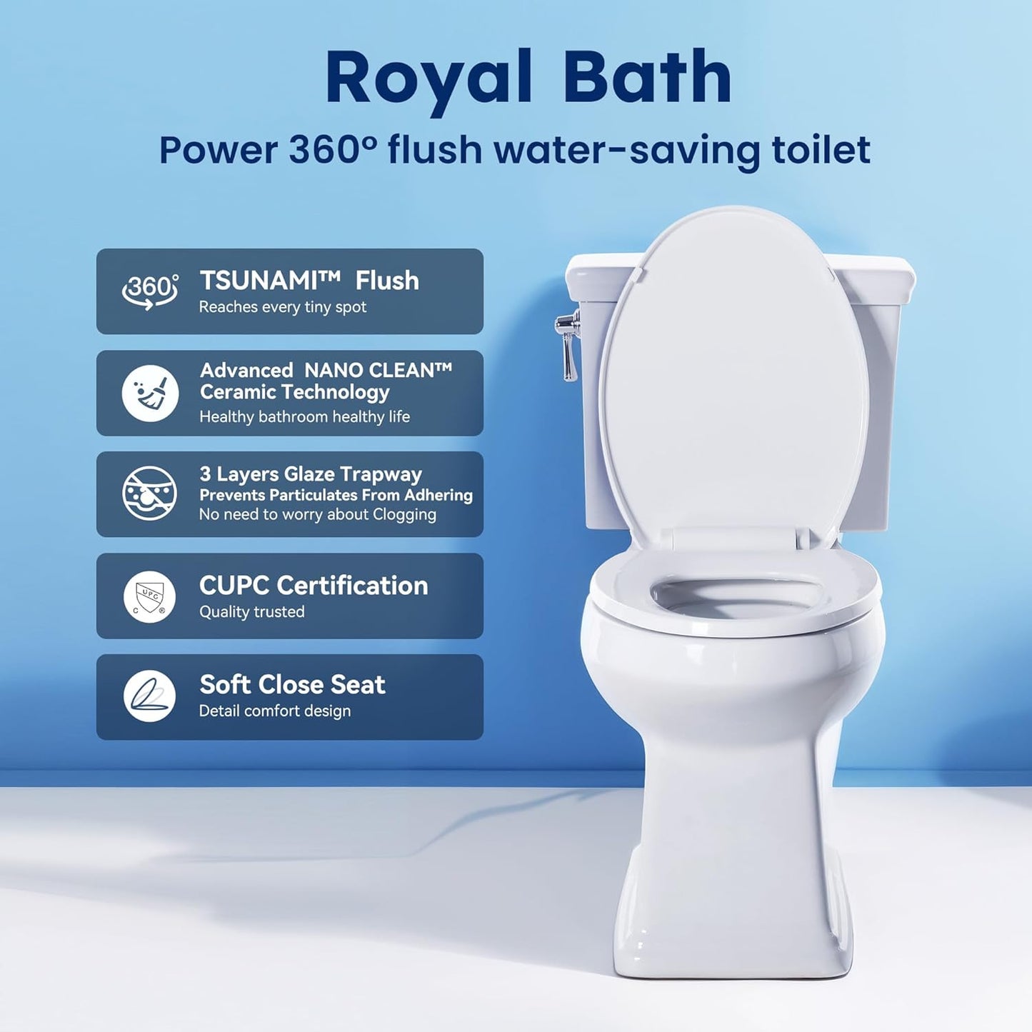 TSUNAMI Toilet – ADA, 1.27 Gal