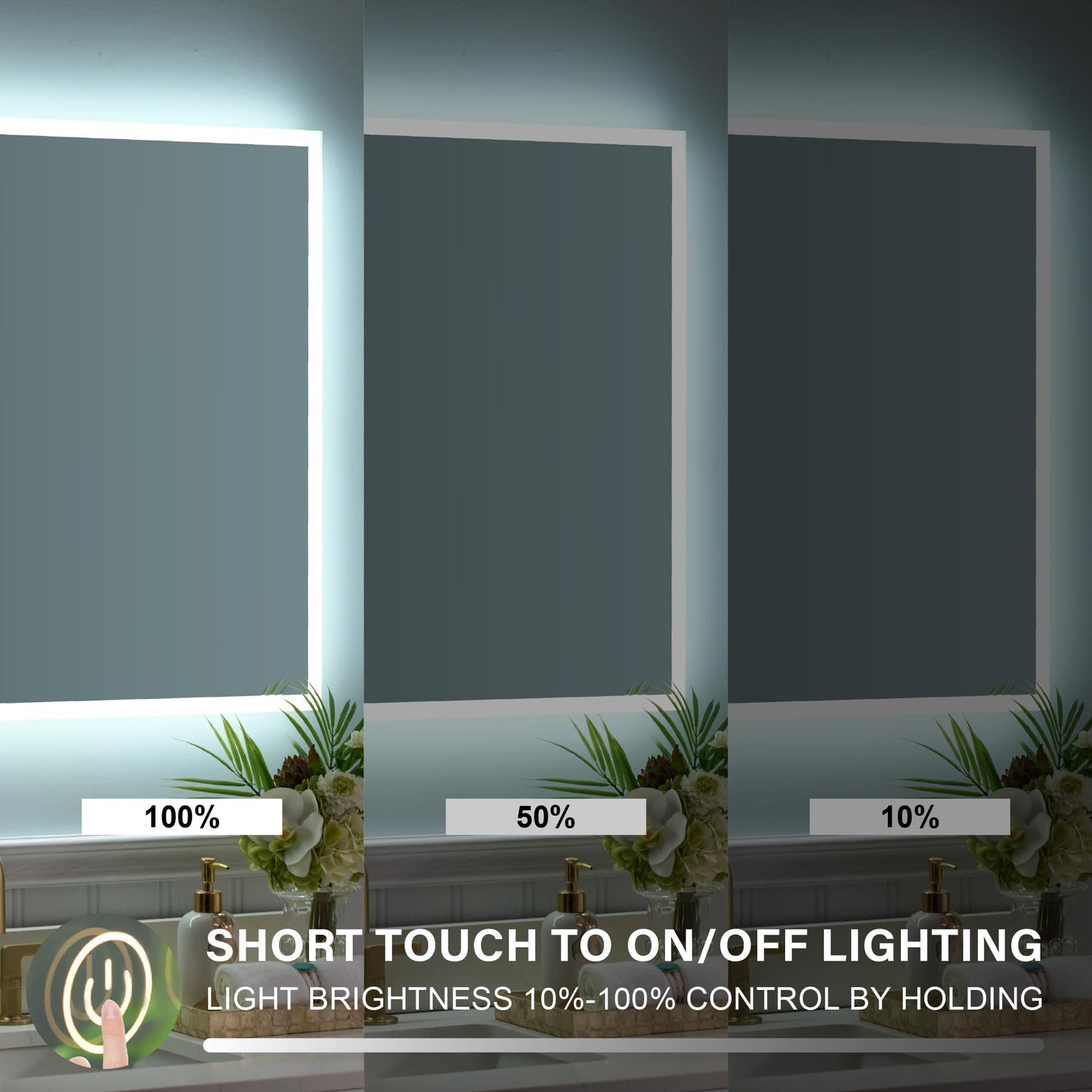 WELLFOR LED Mirror – Anti-Fog