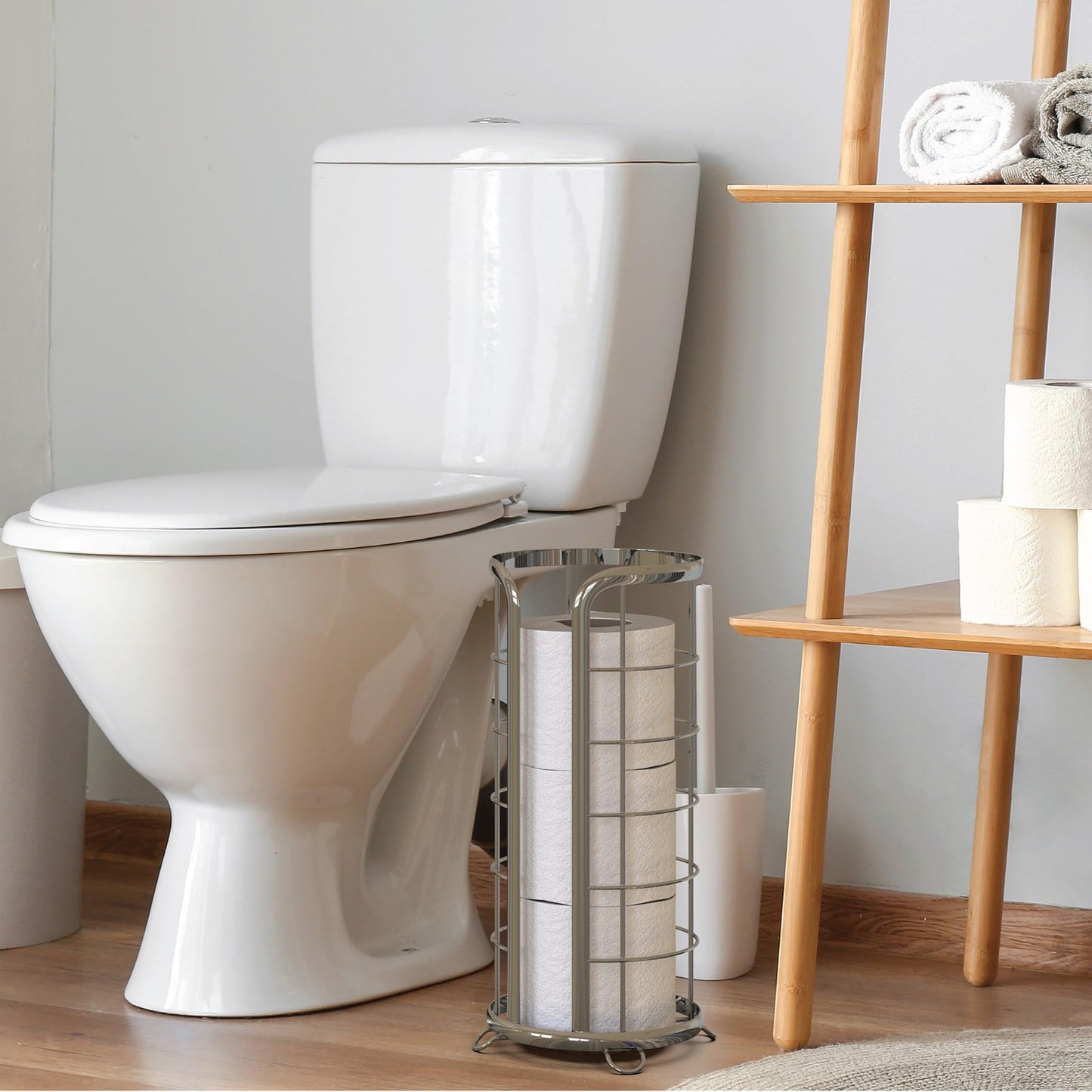 BROOKSTONE Chrome Toilet Paper Holder