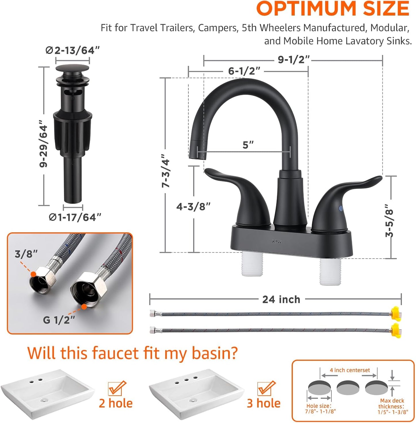 KPW Matte Black Faucet