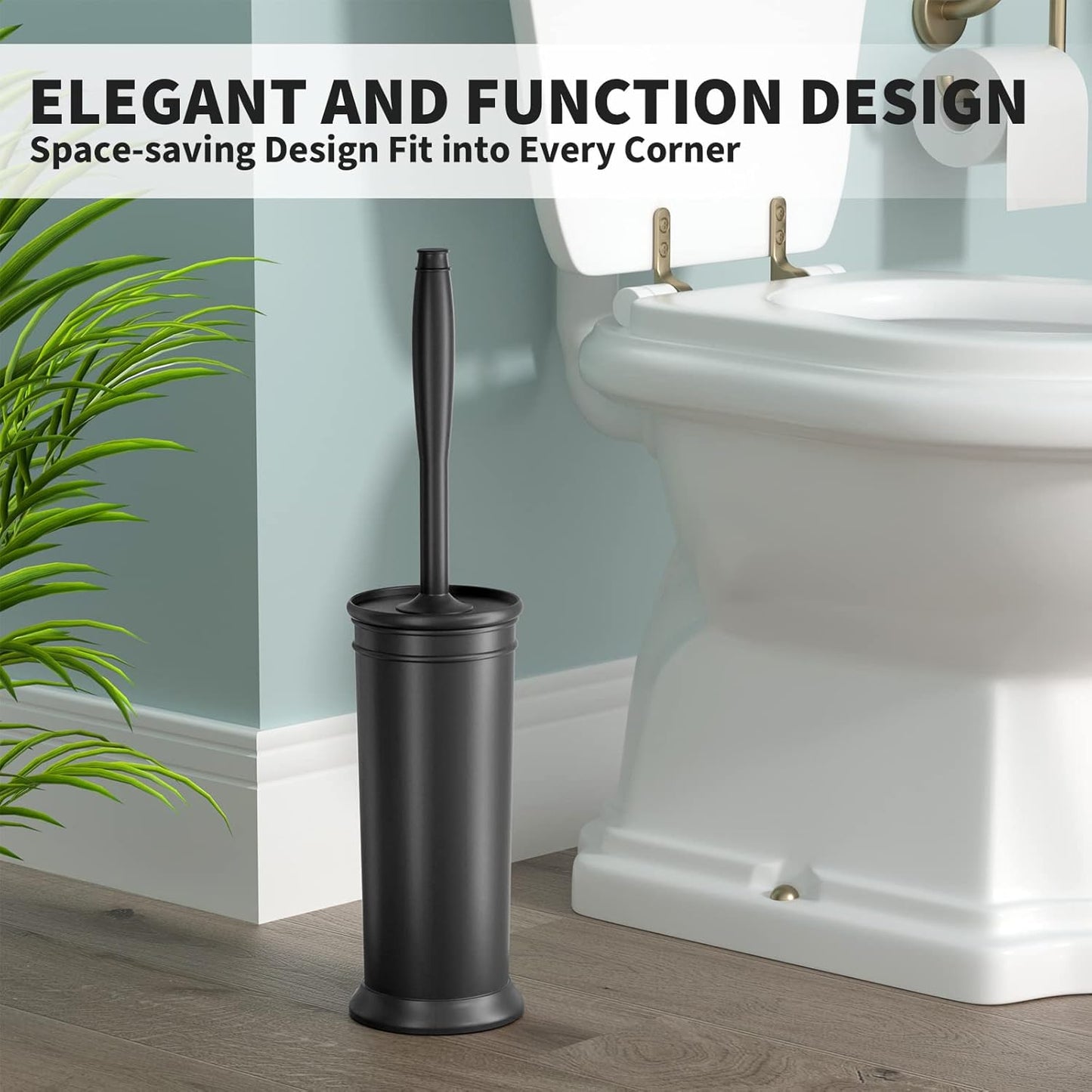 UPTRONIC Toilet Brush Set – Black