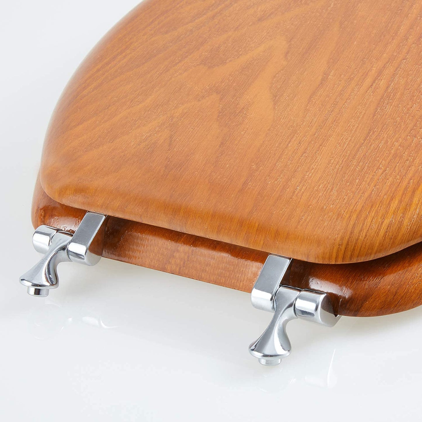 Angel Shield Wood Toilet Seat