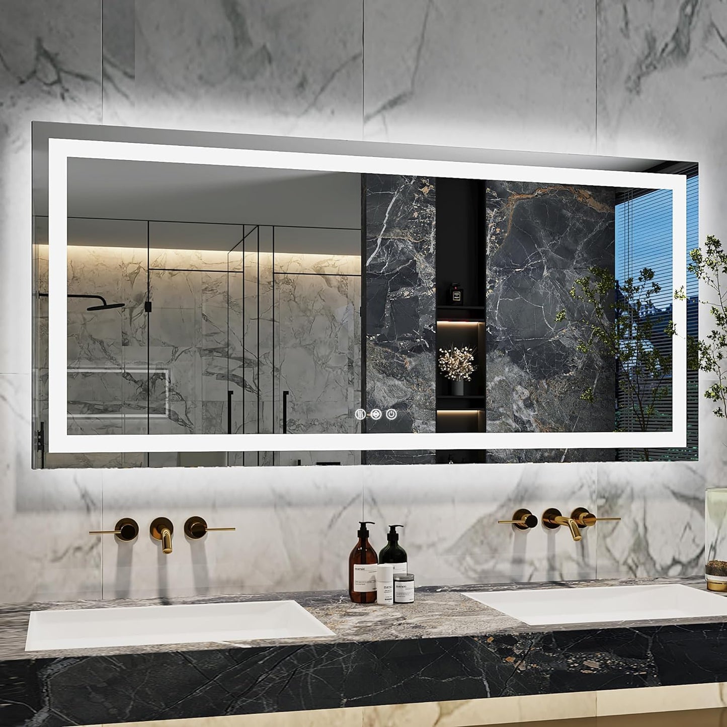 Antok 36x48 LED Bathroom Mirror