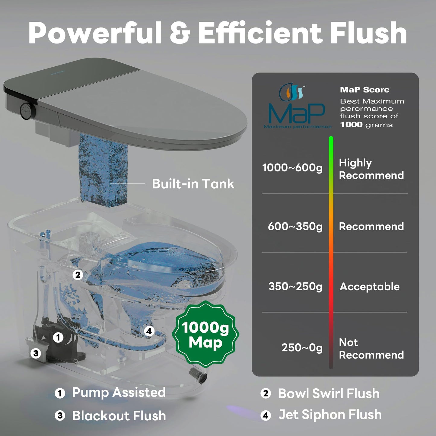 Casta Diva Smart Toilet – Bidet, Black