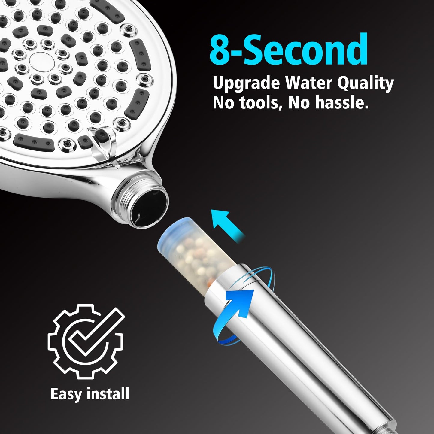 Brushed Gold Shower Set